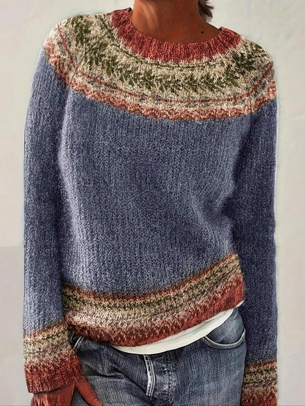 Sanya – Chic Ethnic Sweater Knitwear for Effortless Elegance