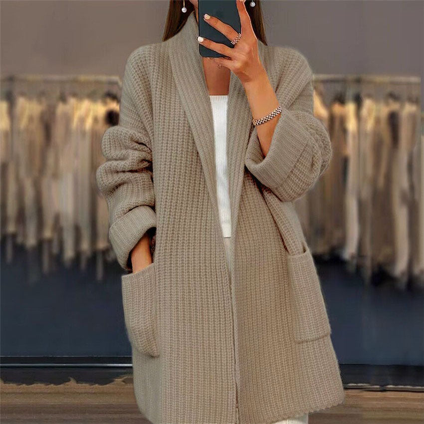 Yenna – Knitted Cardigan with Pockets