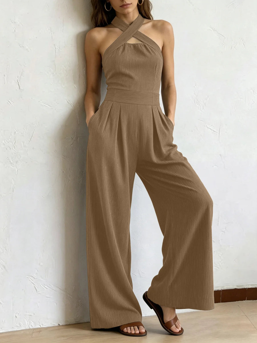 Jane | The Halterneck Wide-Leg Jumpsuit
