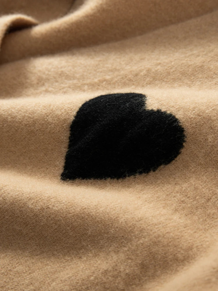 CASHMERE HEART CARDIGAN