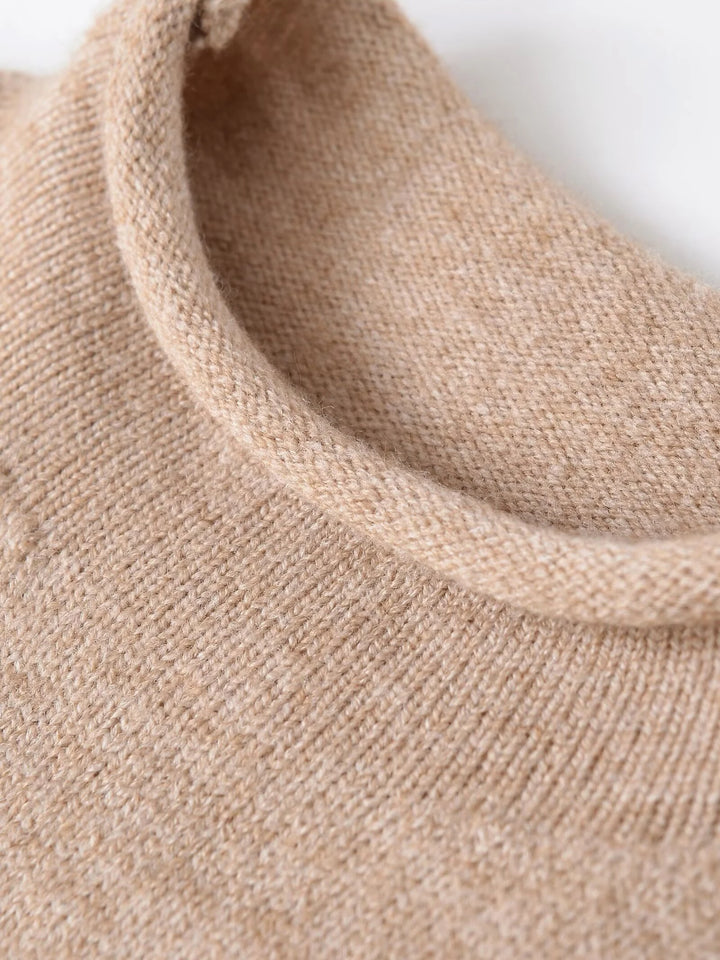 SHORT SLEEVE MOCK NECK KNIT TOP