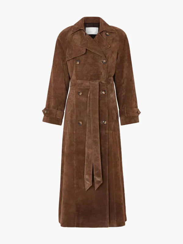 Arizonia – Elegant Suede Trenchcoat