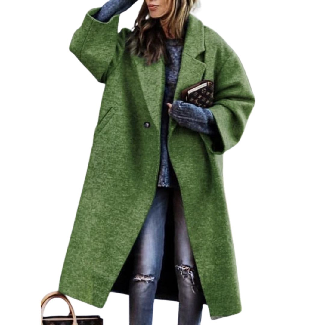 Natallie – Oversized Wrap Coat for Effortless Elegance