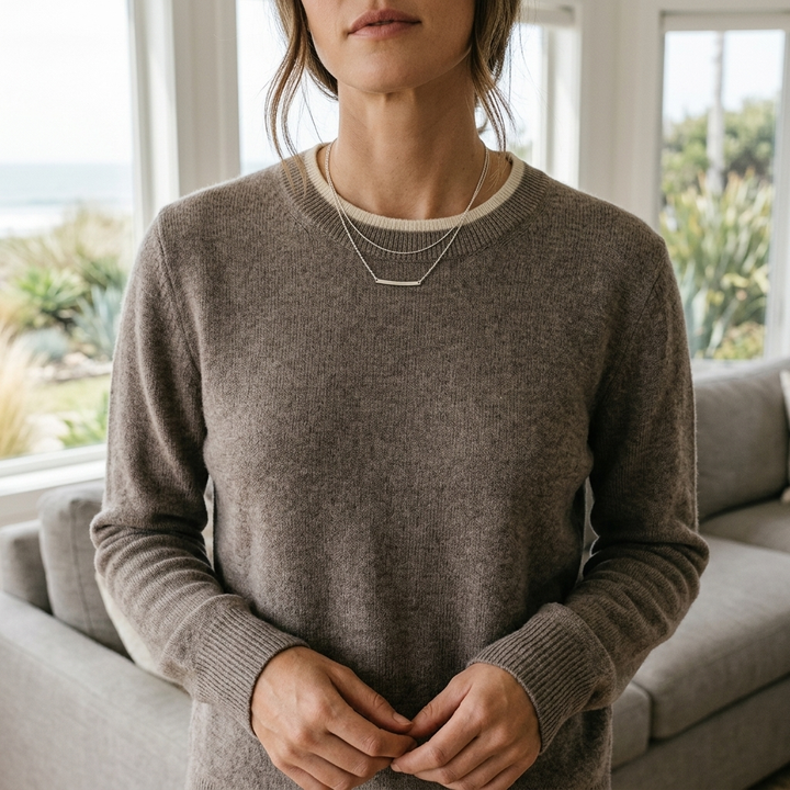 PURE CASHMERE ROUND NECK PULLOVER