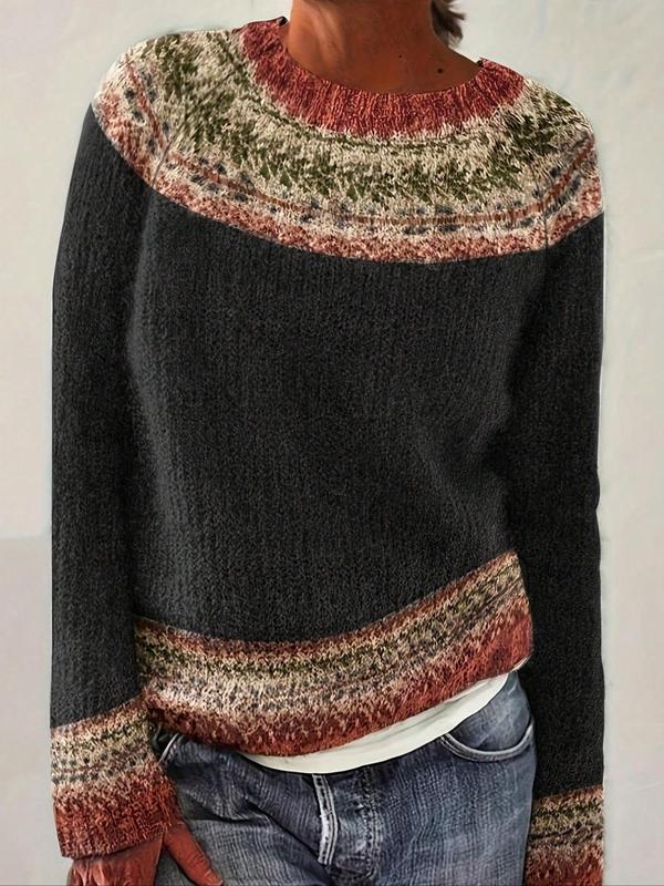 Sanya – Chic Ethnic Sweater Knitwear for Effortless Elegance