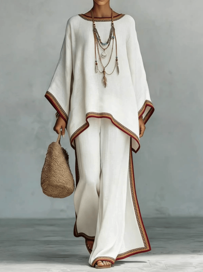 Celine | Elegant Linen Two-Piece Set - Eleanor & Sisters Boutique